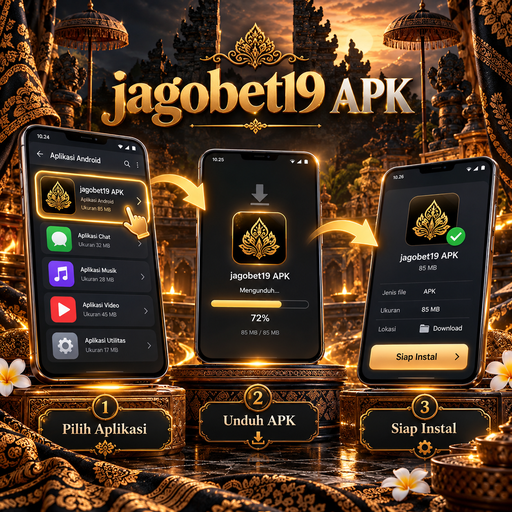 Ilustrasi panduan instalasi jagobet19 di Android